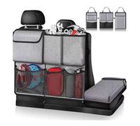 RuiYiL Organizador De Maletero De Coche para VW CC T-ROC Bora Jetta Golf Golf GTI T-Cross, Organizador Coche Maletero Antideslizante y Ajustable Organizador de Asiento de Coche,B/Grey