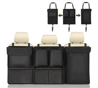 RuiYiL Organizador De Maletero De Coche para VW Passat CC Arteon ID.4 ID.5 Bora Jetta, Organizador Coche Maletero Antideslizante y Ajustable Organizador de Asiento de Coche,A/Black