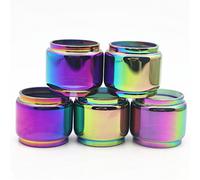 RUIYITECH 5 Tubos de Vidrio de Burbujas para Uwell Crown 4 IV Tank Vasos de Vidrio de Repuesto (Multicolor)