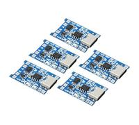 RUIZHI 5 pcs Protección de baterías de litio 18650, TP 5V 1A Controlador de Carga Lithium Li - Ion Batterie Charger con Funciones de doble protección Placa de carga de baterías de litio con Type-C USB