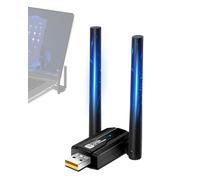 RUIZHI Adaptador Bluetooth AX900Mbps para PC (6 unidades, antena 5 dBi, banda dual 2,4 G/5 GHz, unidad CD incluida, MU-MIMO, WPA3, USB dongle Win7/8/10/11)