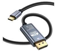 RUIZHI Cable USB C a DisplayPort 1.4 3M - Para iPhone 17 Series, MacBook Pro/Air M2, Mac mini M4, iPad Pro/Air 5, Surface Pro 8, 8K @ 60Hz, 4K @ 240Hz/144Hz, HDR, VRR, Thunderbolt 4/3, 32,4 Gbps