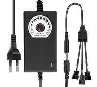RUIZHI Control de ventilador Pwm de 3 pines y fuente de alimentación de 12 V, 100 - 240 V CA a 3-12 V CC, regulador Pwm, módulo de control de velocidad de ventilador