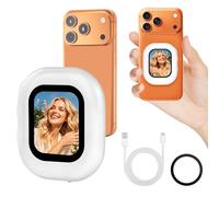 RUIZHI Monitor de selfie para teléfono móvil, cámara trasera magnética para iPhone y Android, para TikTok YouTube Livestream Smartphone Vlog pantalla de monitor selfie