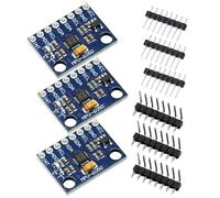 RUIZHI MPU 3 Ejes Giroscopio con MPU-6050, GY-521 6050 Giroscopio y Sensor Acelerador con Pins 16 bits Convertidor Publicitario IIC I2C Salida Compatible con Arduino y Raspberry Pi(3 Piezas)
