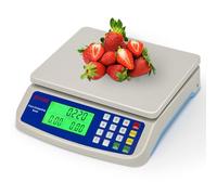 RUJIXU Báscula electrónica de Cocina de 30kg, báscula Digital for Alimentos, balanza de conteo con Pantalla LCD incluida, Adaptador de Corriente de 6V (Size : 10kg/1g)