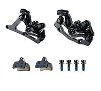 RUJOI Bisiklet Disk Fren Kaliperi, Yol Bisikleti için Alüminyum Mekanik Ön ve Arka Kaliper, Dağ Bisikleti