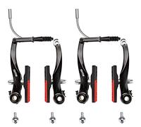RUJOI Kit de Freno de Bicicleta, Bicicleta V Freno con Zapatos de Freno V Superiores de 72 mm, Ideal para montaña, BMX Bike Brake Set actualización