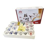 rukauf HQ Set de ventosas 18 Tazas (para Juntas + con imanes) Vacío para Terapia de Ahuecamiento Masaje/Kit Anti-Cellulite/Productos de Saludable Cuidado Chino Tradicional