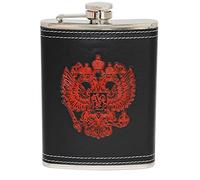 rukauf Juego de petaca (Escudo Rusia 230 ML. Acero Inoxidable 4918106424