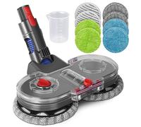 RUKHOOL Fregona Eléctrica Repuesto Purificador para Dyson V15 V11 V10 V8 V7 Aspiradora Fregona, Escoba Eléctrica Mopa para Limpiar El hogar 8 Almohadillas 1 Depósito De Agua