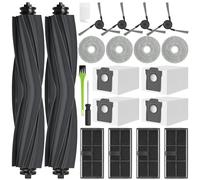 RUKHOOL Recambios para Dreame X40 Ultra Complete / L40 Ultra/Mova P50 Pro Ultra Repuestos Kit Accesorios X40 Master 4 Filtros 4 Bolsas Polvo 4 Mop 2 Cepillos Principales 4 Cepillos Laterales
