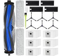 RUKHOOL X8 PRO OMNI Repuesto de Accesorios para ECOVACS DEEBOT X8 PRO OMNI / X8 OMNI 1 Cepillos Principales, 6 Cepillos Laterales, 4 Filtros, 2 Fregona con Rodillo 6 Bolsas de Polvo 2 Cepillo Limpieza