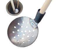 Rukjmqi Cuchara Para Alcantarillado | Cucharón de Agua y Herramienta de Limpieza Cribado Tanque Séptico | Recogedor De Lodo Cuchara De Alcantarilla Sin Mango | Utensilio de Tamiz para Fosa Séptica,