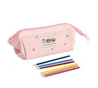 Rukjmqi Estuche para bolígrafos lindo, bonito diseño estético, estuche para lápices, rotuladores, pinceles de maquillaje, estudiantes, jóvenes, escuela, universo de viaje, Rosa., ver descripción, Ver