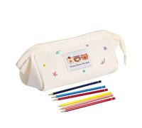 Rukjmqi Estuche para bolígrafos lindo, bonito diseño estético, estuche para lápices, rotuladores, pinceles de maquillaje, estudiantes, jóvenes, escuela, universo de viaje, crema, ver descripción, Ver