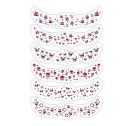 Rukjmqi Face Sticker - Decoraciones de Bandera USA del 250.º Memorial,Sticker Piel Rojo Azul,para Mujer Hombre Interior Exterior Hogar Diaria Independencia Cumpleaños
