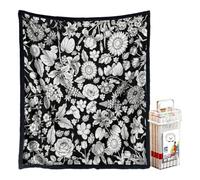 Rukjmqi Manta coloreable DIY para Adultos | con 24 rotuladores | Mantas Lavables | para Niños Adultos Familias Amantes de Manualidades Preescolares Cumpleaños Salón Dormitorio Estudio Hogar