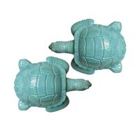 Rukjmqi para Tornillos de Inodoro, Tapa Protectora de 2 Piezas en Forma de Tortuga, Decorativas de Resina, de Rosca, para el Cuarto de baño, Cubo de Basura, depósito de Suelo