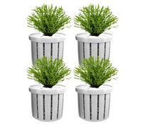 Rukjmqi Recipientes para Plantas de Acuario - Macetas Estables para Plantas de Pecera | 4 Piezas Soportes para Plantación Acuática, Decoración Acuática para Apartamentos Hoteles Restaurantes