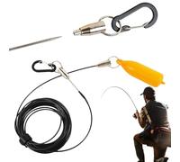Rukjmqi Ristra de do,con Clips De Liberación Rápida Portátiles | Ensartador De Uso Pesado | para Agua Salada, Agua Dulce, Exteriores: Muelle, Lago, Río, Kayak, Orilla,