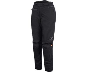 Rukka 4Roads Pantalones textiles de motocicleta para damas, negro/negro, Talla 44