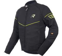 Rukka AirGobi 2.0 Chaqueta textil de moto, negro-amarillo, tamaño 46 para Hombres