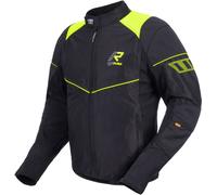 Rukka Airgobi Chaqueta textil de motocicleta, negro/amarillo, Talla 54