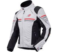Rukka Armatou-R Chaqueta textil de moto, gris/rojo, Talla 62