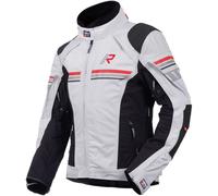 Rukka Armatou-R Chaqueta textil de moto, gris-rojo, tamaño 52 para Hombres