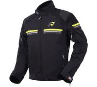 Rukka Armatou-R Chaqueta textil de moto, negro/amarillo, Talla 64