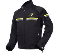 Rukka Armatou-R Chaqueta textil de moto, negro/amarillo, Talla 66