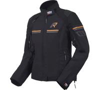Rukka Armatou-R impermeable Chaqueta textil de motocicleta para mujer, negro/marrón, Talla 46