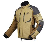 Rukka Ventu-R Chaqueta textil impermeable para motocicleta, verde-marrón, tamaño 52 para Hombres