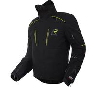 Rukka Flexo-R Chaqueta Textil de Motocicleta Impermeable, negro-amarillo, tamaño 60 para Hombres