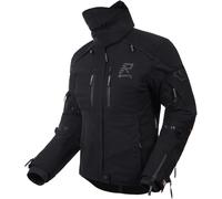 Rukka Flexorina Chaqueta impermeable para motocicletas, negro-gris, tamaño 46 para Mujer