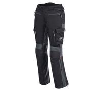 Rukka Madagasca-R Pantalones textiles de motocicleta, negro/gris, Talla 54