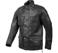 Rukka R.S. Zoorace Chaqueta de cuero para motocicleta, negro, Talla 46