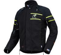 Rukka Rapto-R Chaqueta textil de moto, negro/amarillo, Talla 46