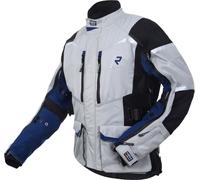 Rukka Rimo-R Chaqueta textil para motocicleta, gris/azul, Talla 46
