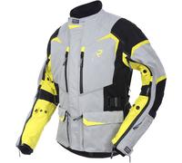Rukka Rimo-R Chaqueta textil para motocicleta, plata/amarillo, Talla 62
