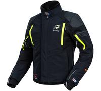 Rukka Shield-R Chaqueta textil para motocicleta, negro-amarillo, tamaño 62 para Hombres