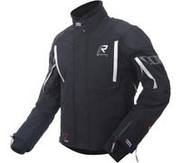 Rukka Shield-R Chaqueta textil para motocicleta, negro/plata, Talla 52