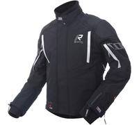 Rukka Shield-RD WP GTX Chaqueta textil para motocicleta, negro-blanco, tamaño 50 para Hombres