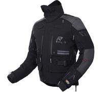 Rukka TitanTrail-R Chaqueta Textil de Motocicleta Impermeable, negro-gris, tamaño 60 para Hombres