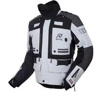Rukka TitanTrail-R Chaqueta Textil Moto Impermeable, Negro/Gris, 54