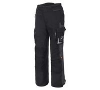 Rukka Ventu-R Pantalones Textiles de Motocicleta impermeables, negro/gris oscuro, Talla 48