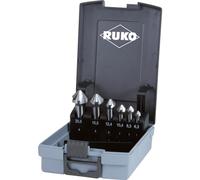 Ruko-102152RO-Juego de 6 avellanadores cónicos DIN 335 tipo C 90° HSS en caja de plástico