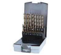 RUKO Juego de brocas helicoidales HSSE-Co R215214RO – 5 unidades, DIN 338, acabado dorado