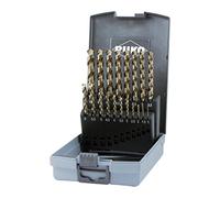 Ruko 228214RO - Juego de 19 brocas helicoidales DIN 338 tipo UNI, HSSE-Co 5